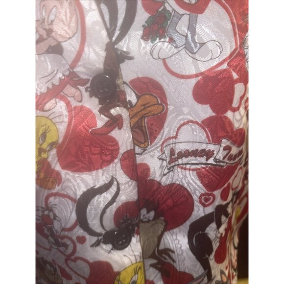 Looney Tunes Vest Valentines Day Cartoon Characters One Size Polyester - Picture 7 of 15